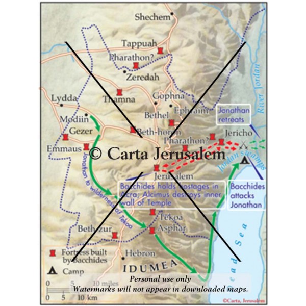 Jonathan In The Wilderness Of Judea And The Fortifications Of Bacchides ...