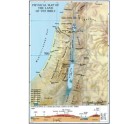Physical Map of the land of the Bible 