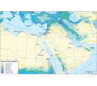 Mean annual precipitation of the Middle East 