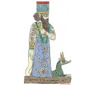 The god Marduk on piece of lapis lazuli, from Babylon