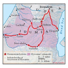 The conquests of John Hyrcanus in Idumea, 112 BCE