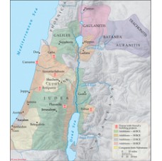 The growth of Herod's kingdom, 40-4 BCE - Carta Jerusalem