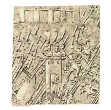 Conquest of Lachish by Assyrian army, relief from palace of Sennacherib at Nineveh)