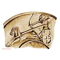Canaanite chariot (on gold bowl from Ugarit)