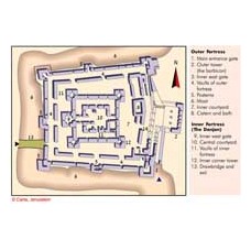 Belvoir – plan of the fortress