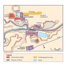 The winter palaces of Herod the Great at Jericho – plan