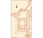 Plan of area in which Room 184, the command quarters, was found at Masada