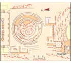 Plan of the middle terrace of the Northern Palace at Masada